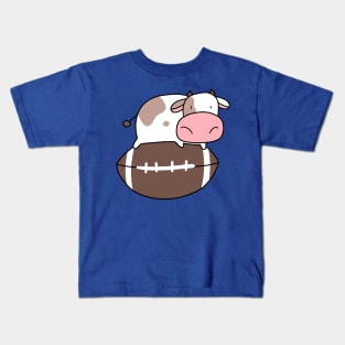 Tiny Cow and Football Kids T-Shirt